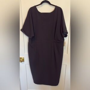 🆕 Alexia Admor Short Sleeve Knee Length Black Dress, New with Tags, 3X